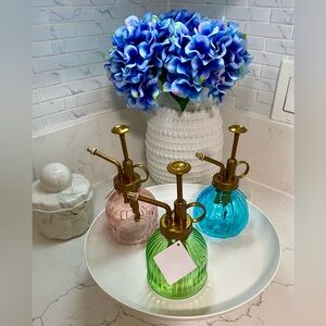 Set of Three Glass Plant Misters
